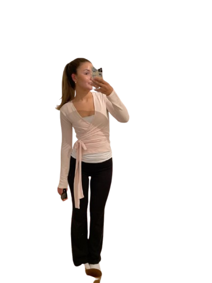Pink cardigan