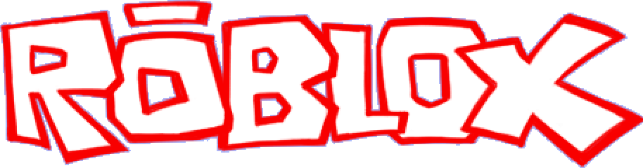 Roblox 2008 Logo The word roblox in white letters with a red outline and an accent over the o