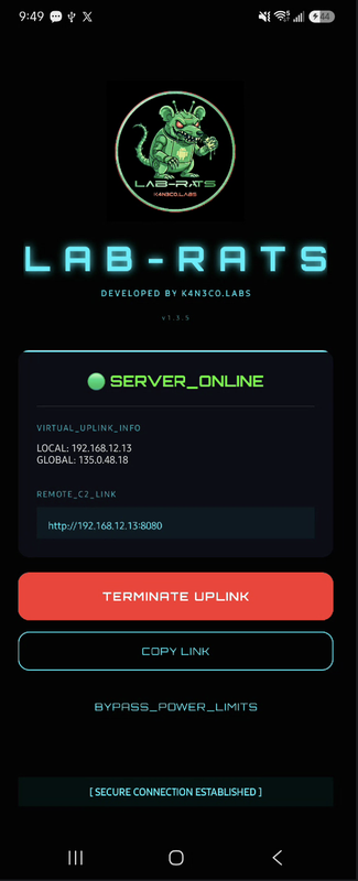 App installed Running