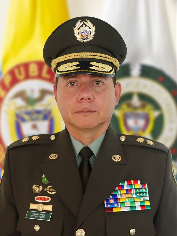 El general William Oswaldo Rincón Zambrano es el nuevo director de la Policía Nacional de Colombia