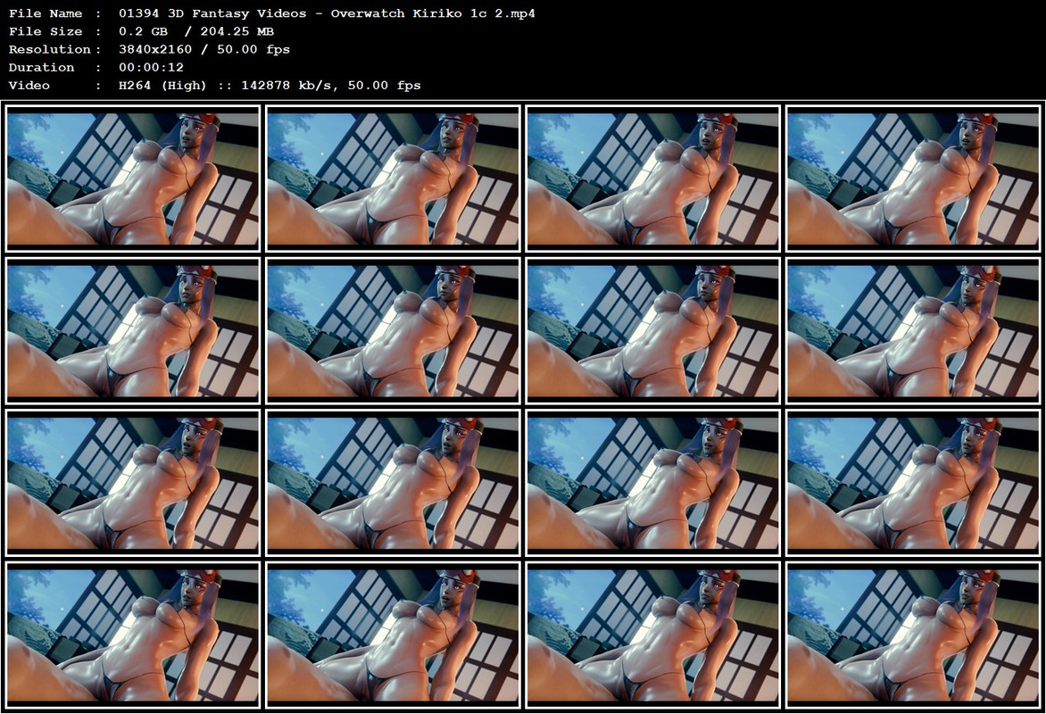 01394 3D Fantasy Videos - Overwatch Kiriko 1c 2.mp4