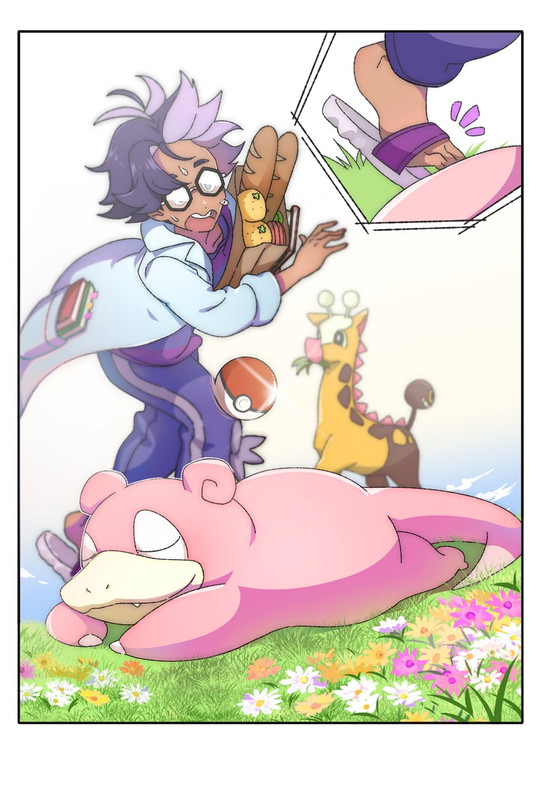 slowpoke-jacq-and-girafarig-pokemon-and-