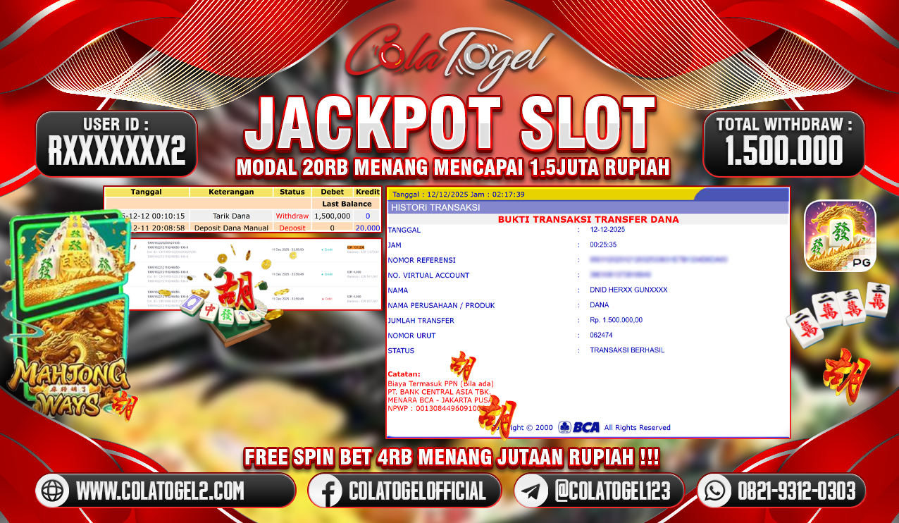 JACKPOT SLOT GACOR!!