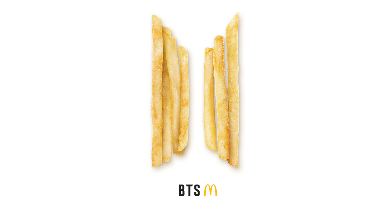 Ilustrasi kolaborasi BTS dan McDonald's