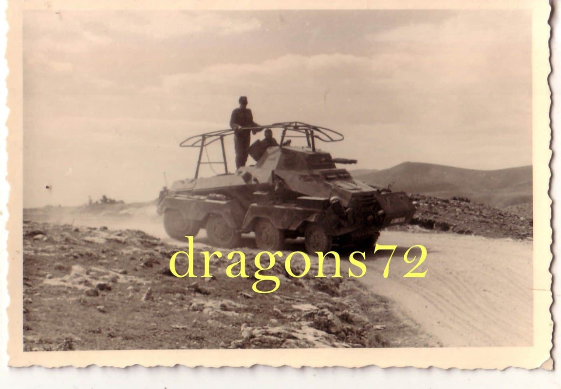 Foto Südfront SdKfz 8 Rad-Panzer,Kommandopanzer 