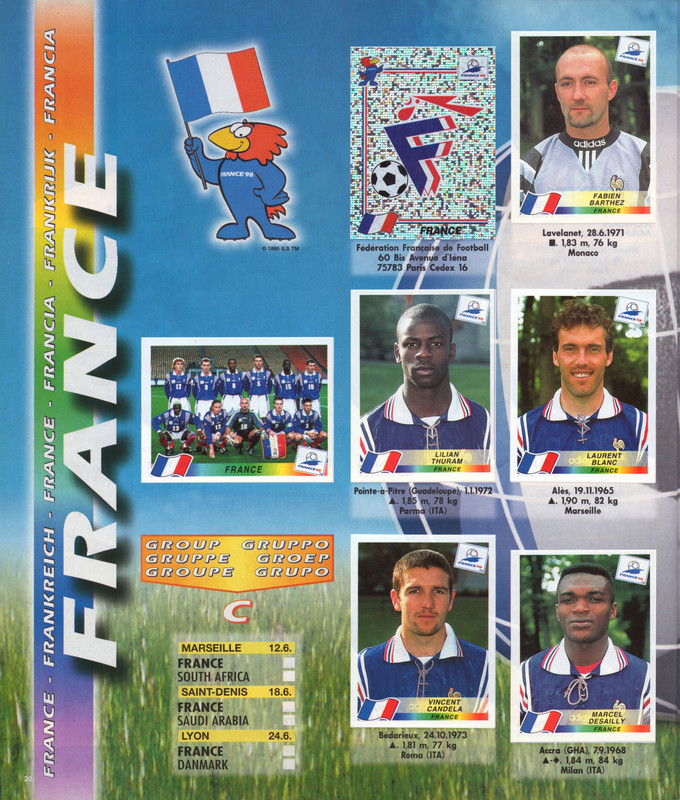 FIFA World Cup 1998 France (Panini) 22