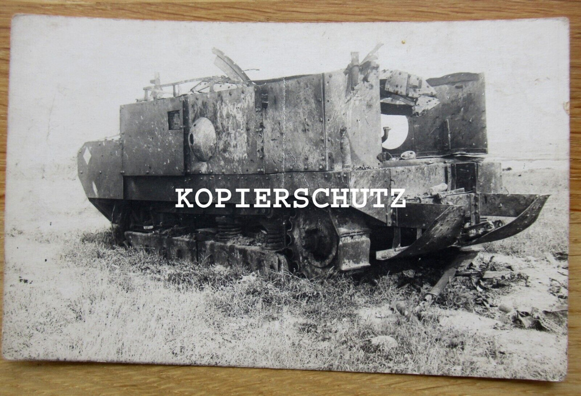 Foto französischer Panzer - Tank - Panzerkampfwagen - 1. WK - (20)