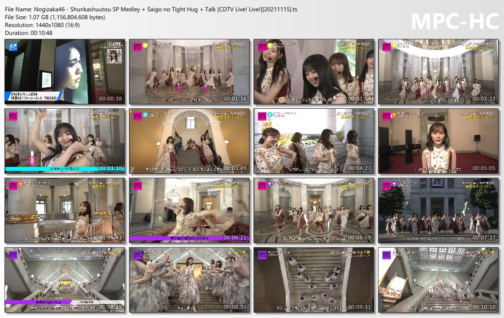 Nogizaka46 - Shunkashuutou SP Medley   Saigo no Tight Hug   Talk [CDTV Live! Live!][20211115].ts_thu
