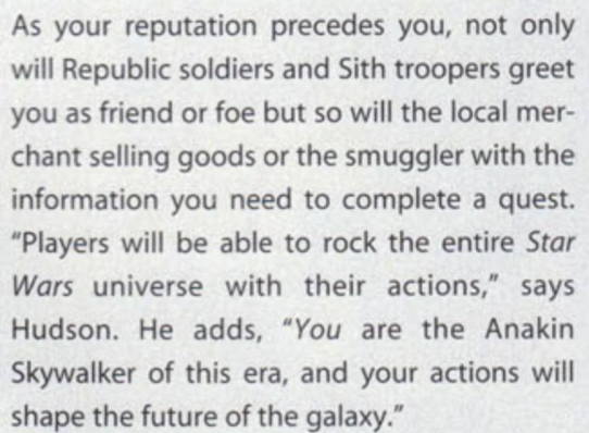 Compared to the Chosen One