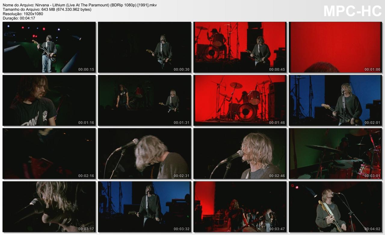 Nirvana - Lithium (Live At The Paramount) (BDRip 1080p) [1991]
