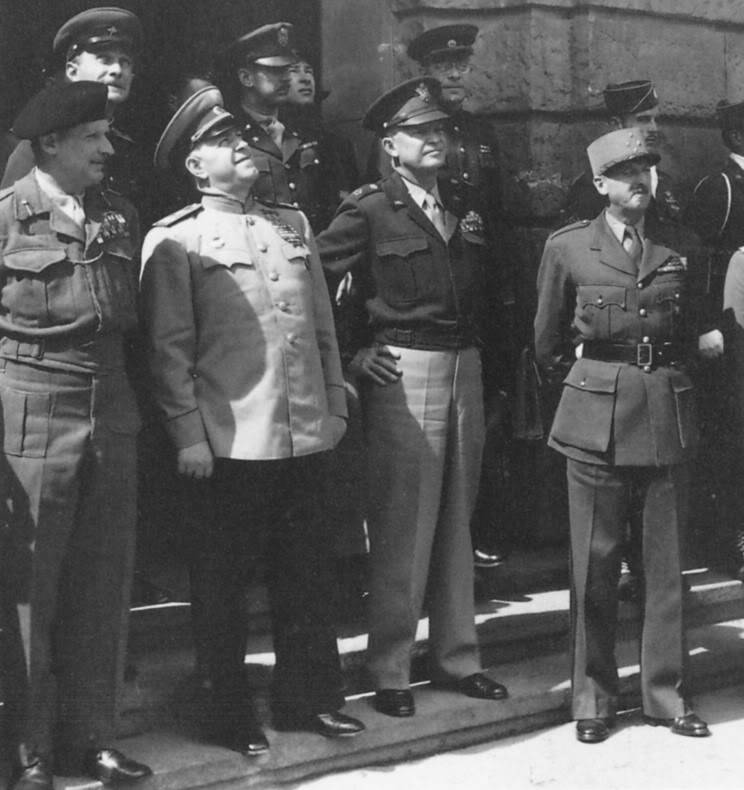 Montgomery, Eisenhower, Zhúkov y El Mariscal French Lautre de Tassigny