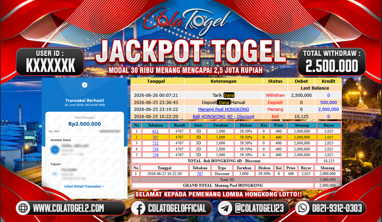JACKPOT HONGKONG LOTTO!!