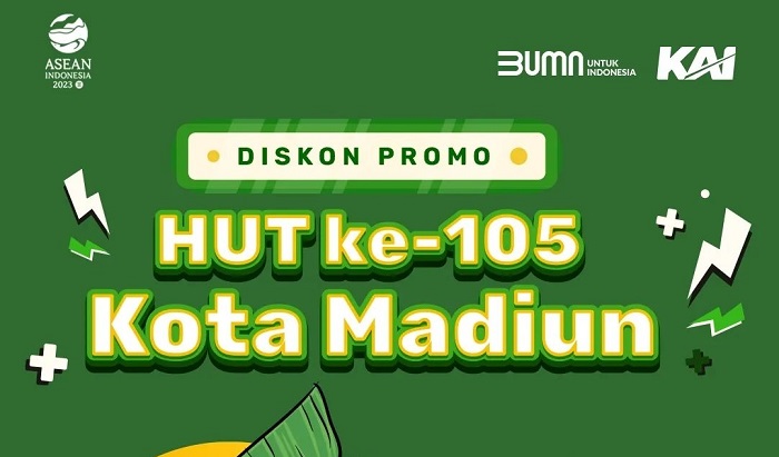 PT Kereta Api Indonesia (Persero) memberikan promo menarik dalam rangka merayakan HUT ke-105 Madiun.