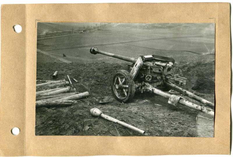 75-мм противотанковое орудие. Район Ратцбор (Н.Силезия) [Ратцеборг]