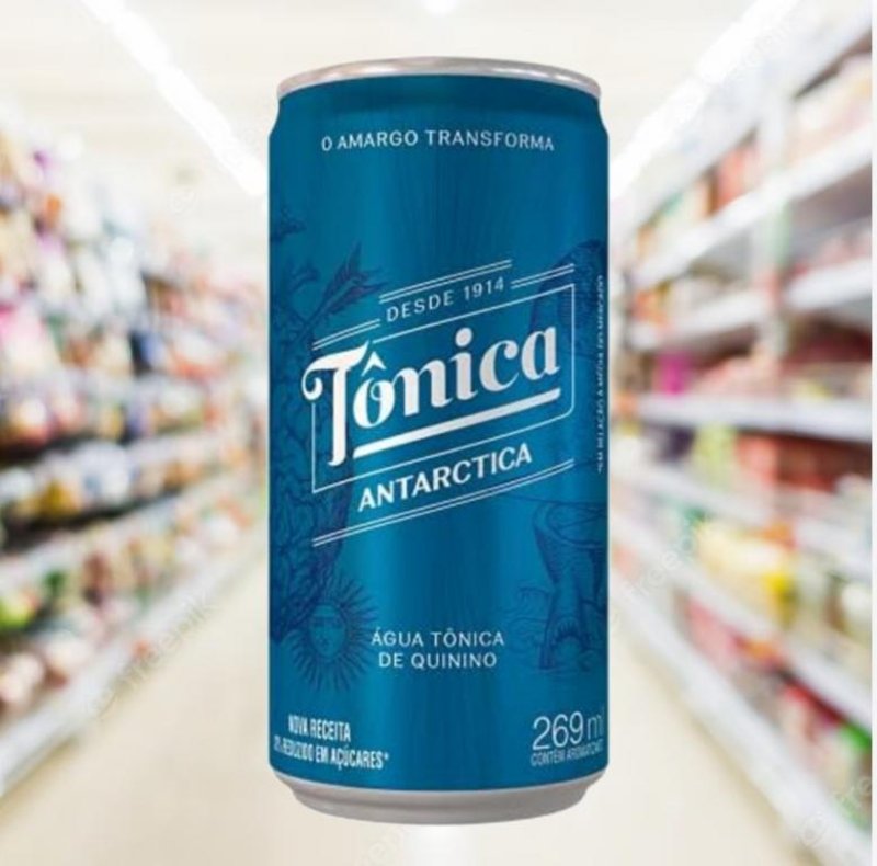 Água Tônica Antarctica Regular, Lata com 269ml