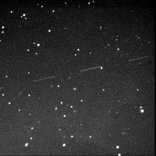 "Asteroide 2008 TC3 capturado por Eric Allen"