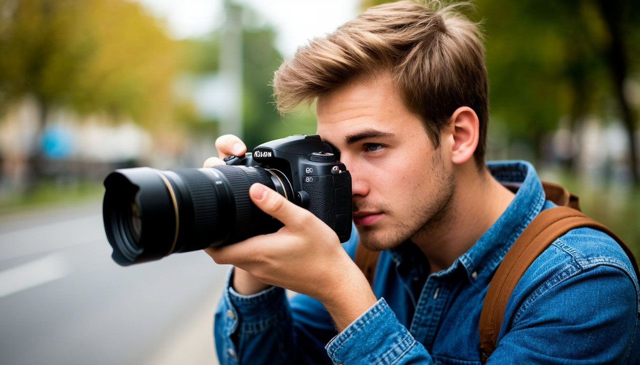 автор фиксирует момент на прогулке