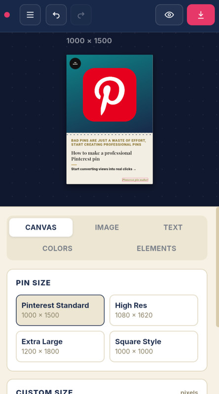 Pin design example 3