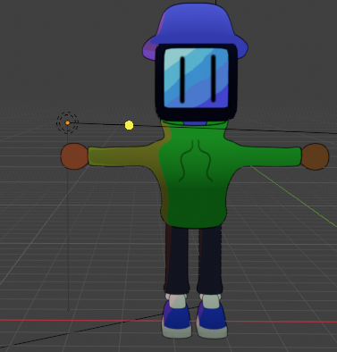 Model with the new Cel-shading with color lighting