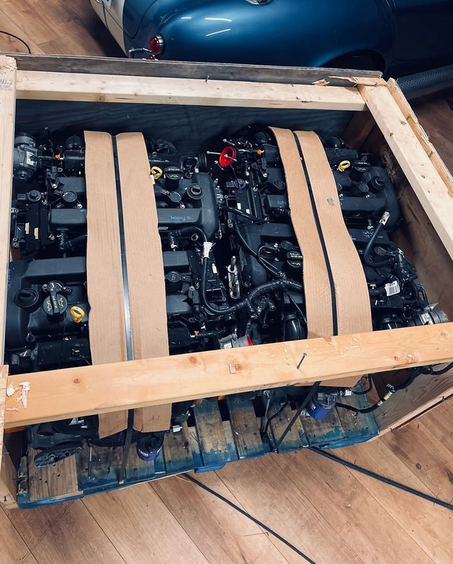 Duratec 2.5 engine shipment ready for MX-5 swap Europe