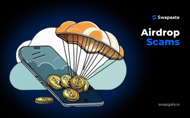 Crypto exchanger SwapGate in Cryptocurrency Advertisements_airdrop-scams