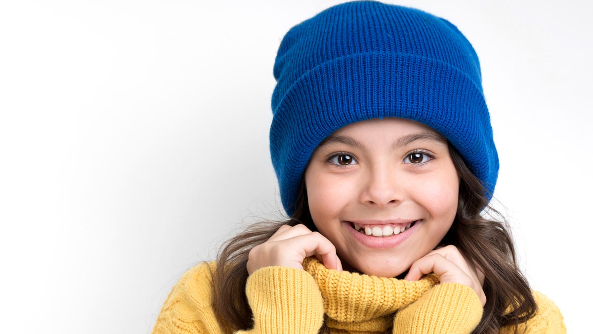 Кашемировая шапка синяя