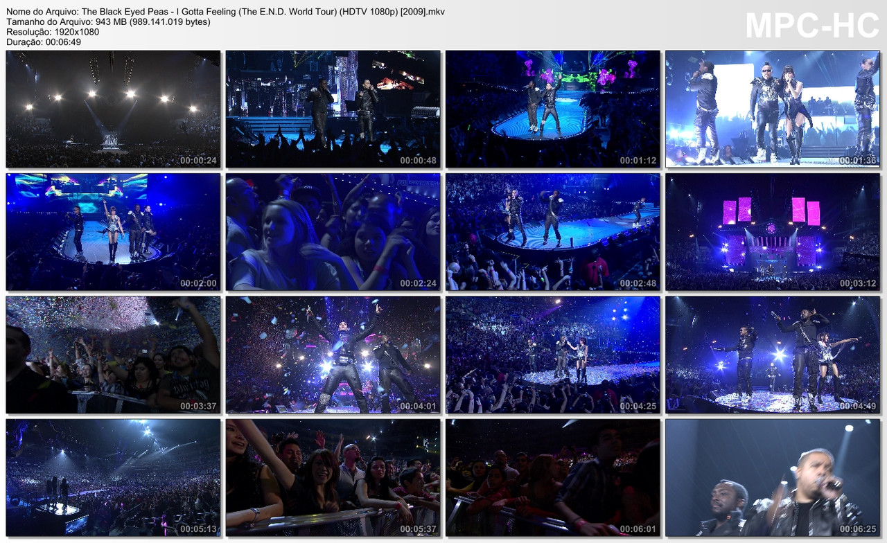 The Black Eyed Peas - I Gotta Feeling (The E.N.D. World Tour) (HDTV 1080p) [2009]