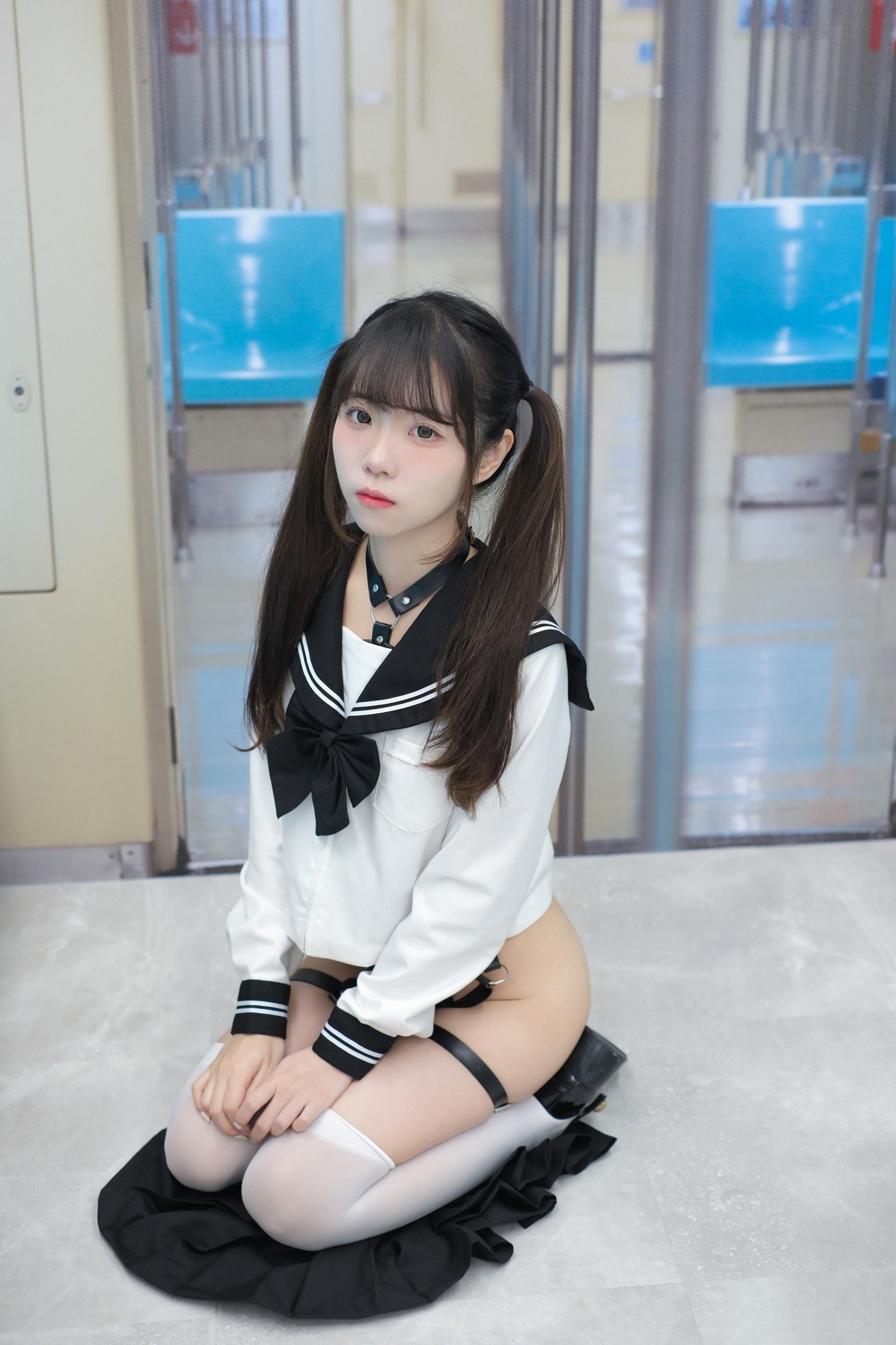 可可小白兔 電車上の女高中生 写真集 – 场景系主题 高清图集 [70P-40.5M]插图8