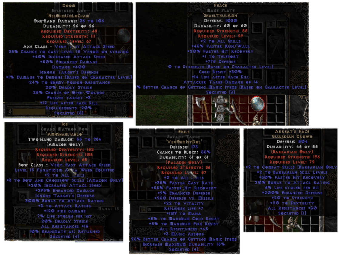 Selling 4x Hybrid Runeword + Arreat 504 Topic d2jsp