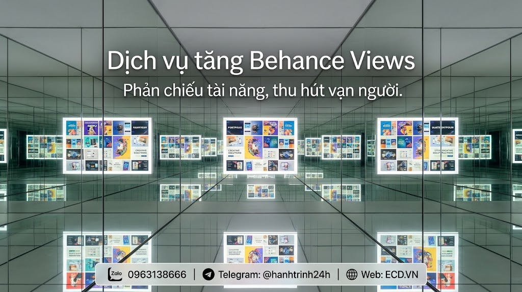 dịch vụ tăng behance views hiệu quả tăng like