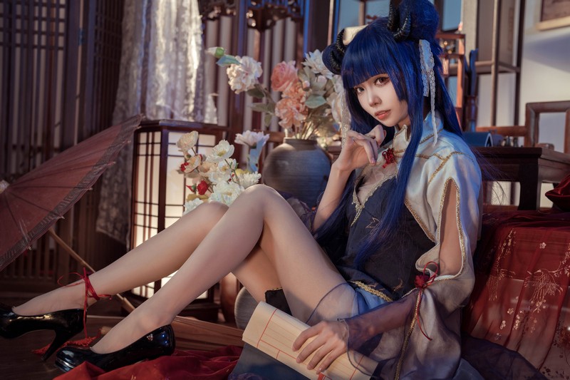 艾西Aiwest 伊吹新年旗袍Cosplay写真图集 新年主题高清图集 35P (396.8M)插图9