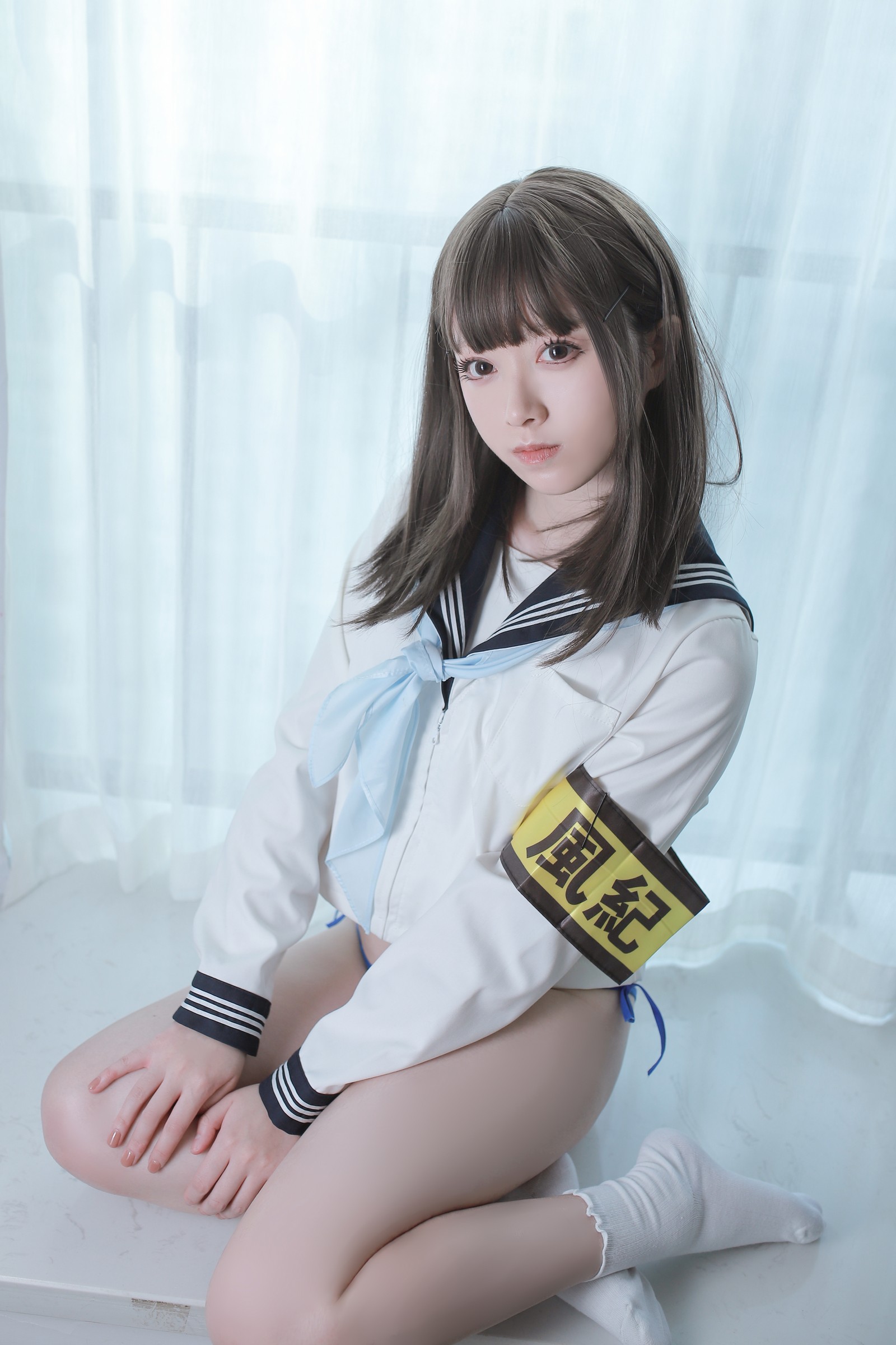 朝霧愛 – 风纪委员 Cosplay 高清写真集（40P-442.8M）制服主题插图1