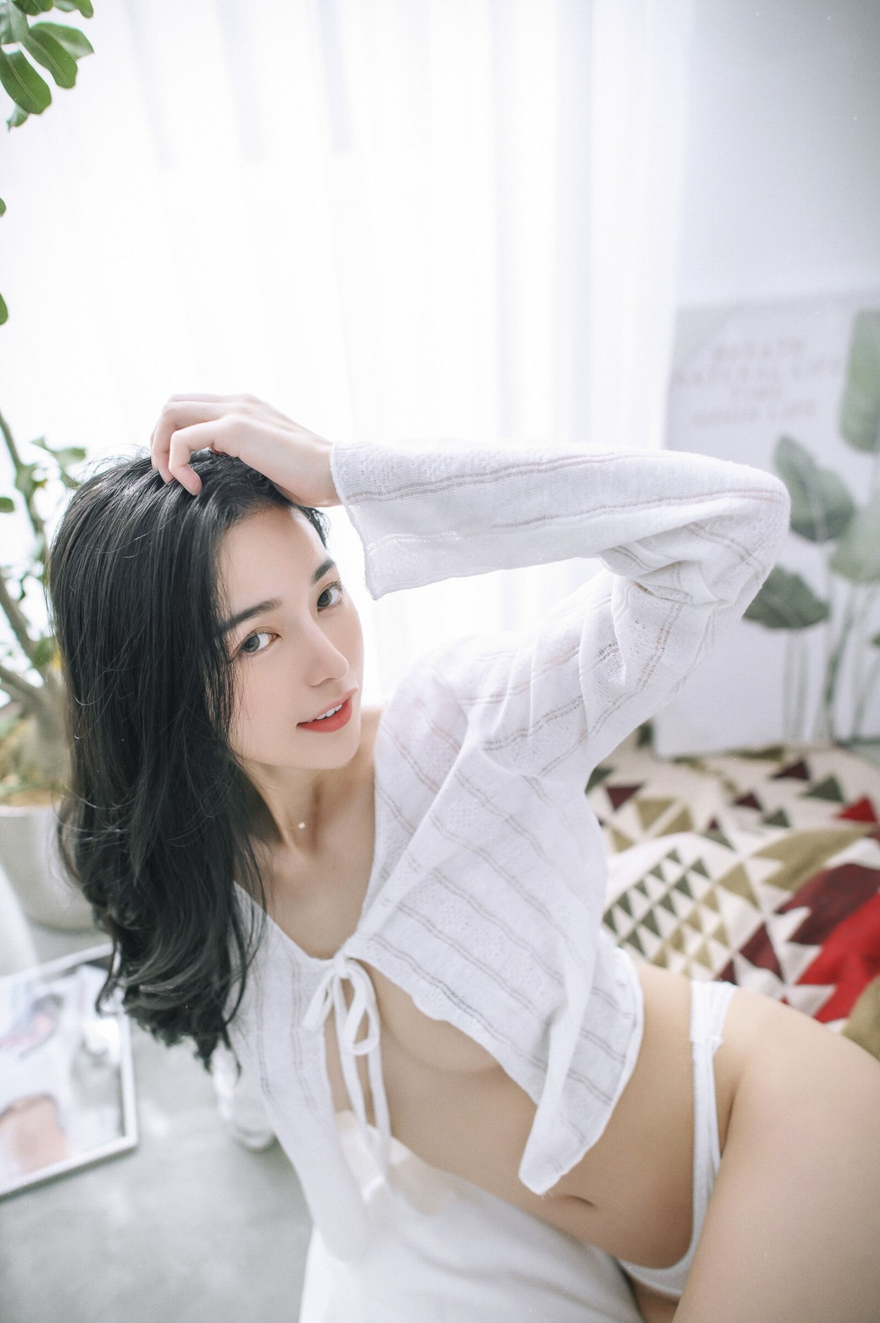 JVID辰辰《妖精女友》写真照，内裤，慵懒与性感美图插图4