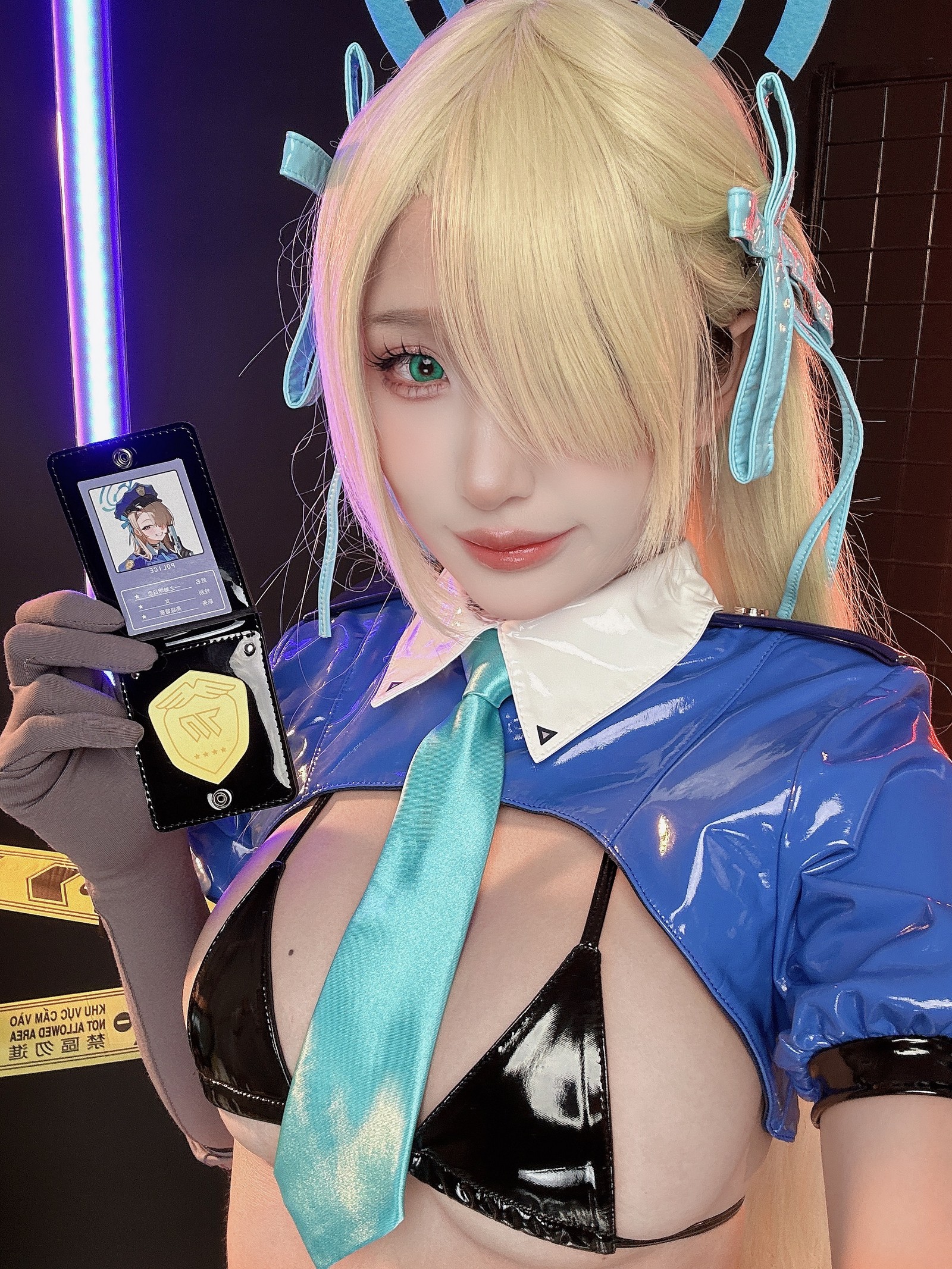 Puy Puy – 一之濑明日奈 Asuna Police Cosplay 写真合集（133P+7V-4.59GB）插图6