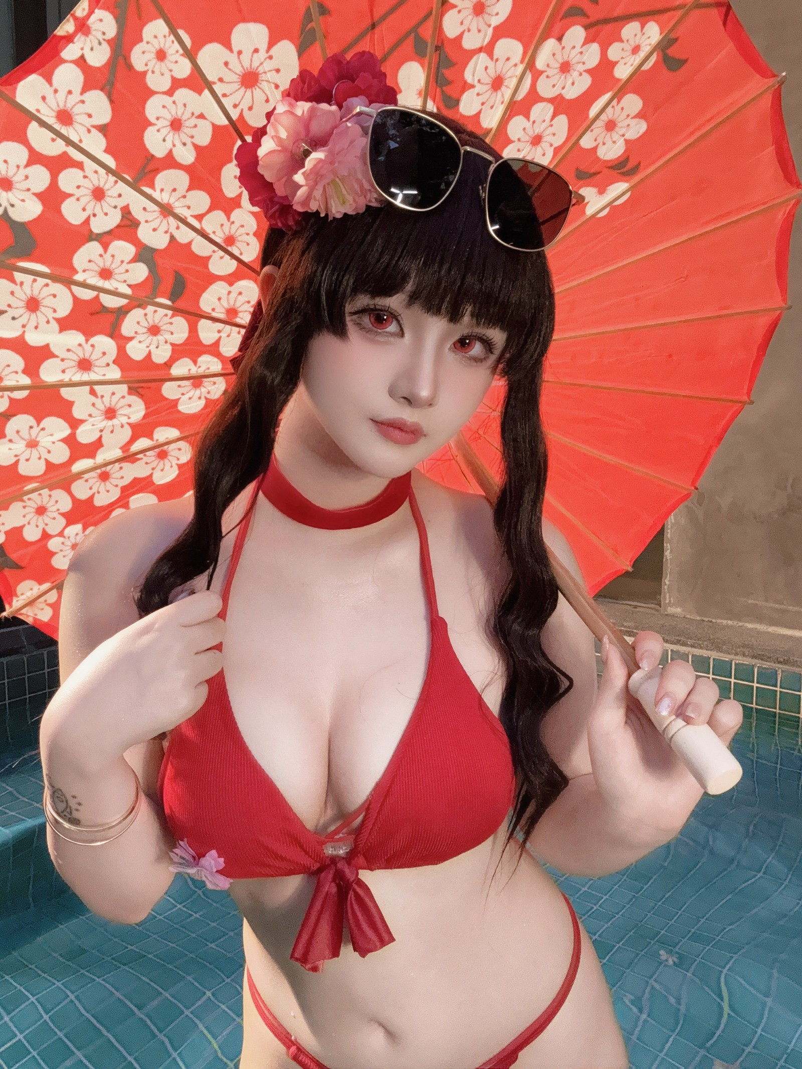 屿鱼 Yuyu 樱花泳装 Cosplay 写真合集｜季节限定（80P｜980MB）插图7