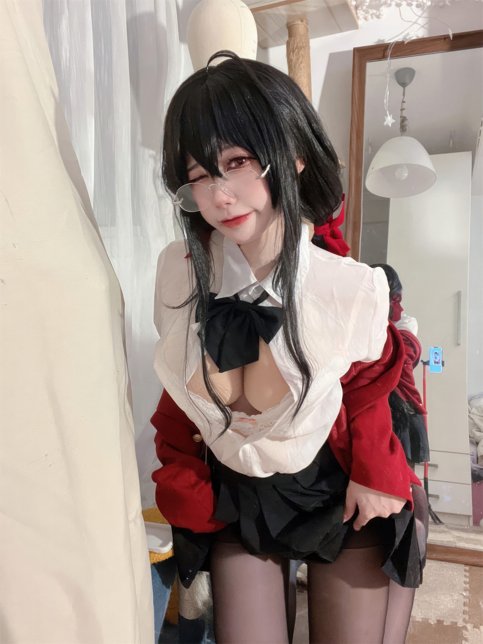 安食Ajiki 碧蓝航线大凤JK写真集 – 动漫COS & 制服美少女 [41P-281.6M]插图8