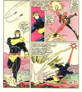 Accuracy-Optic Blast hits Storm while she's flying