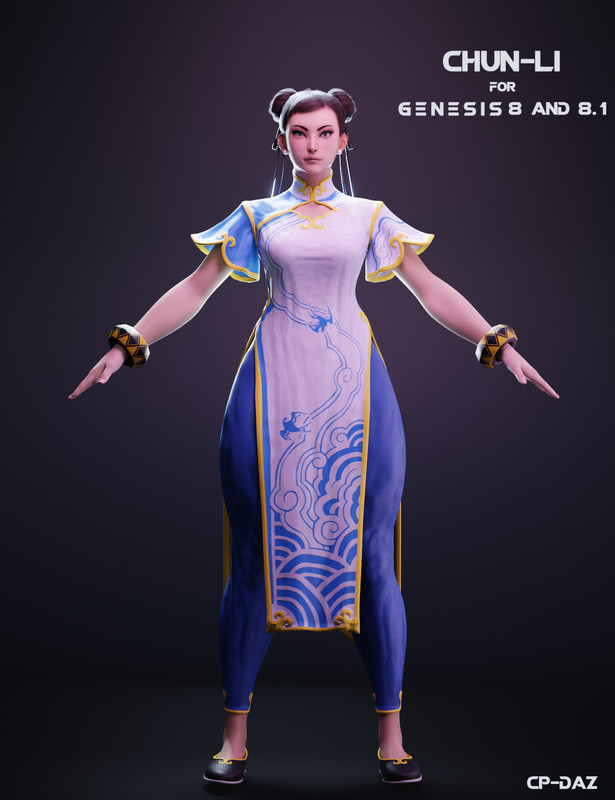 Chun-Li SF6 For Genesis 8 and 8.1 Female (New Links)