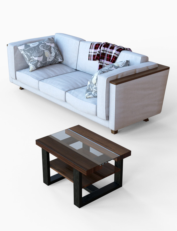 Couch and Coffee Table Props