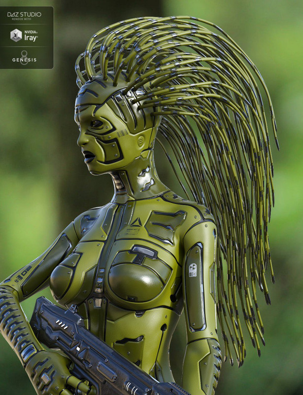 Cyber Hair for Genesis 8 Female(s)