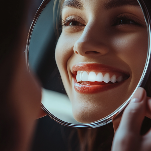 Clinicadentalgranviaalicante-Photo-of-a-person-looking-in-the-mirror-with-an-c3bdc85f-a9f4-4b20-ae29