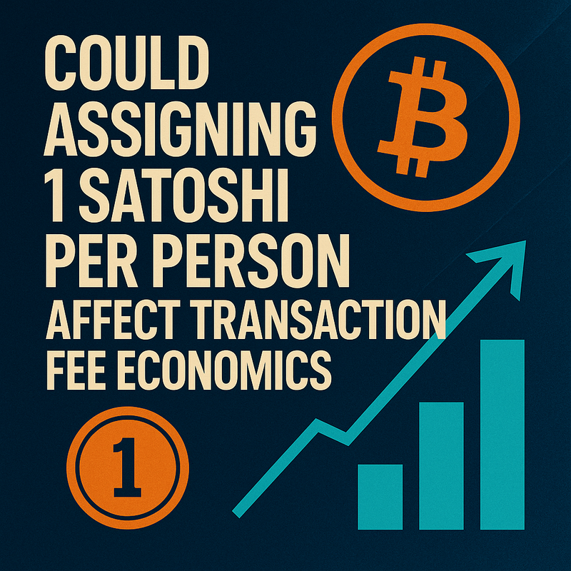 Could assigning 1 satoshi per person affect transaction fee economics