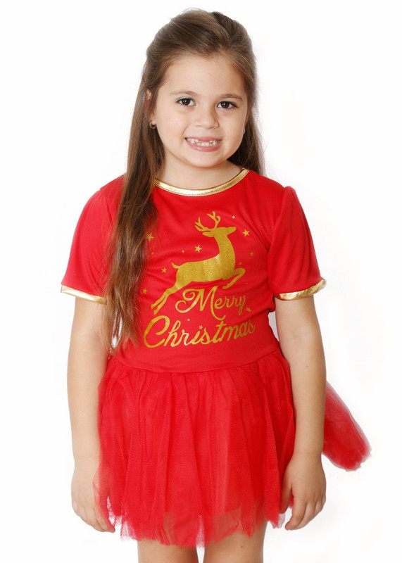 VESTIDO RENO GLITTER DORADO (4-6-8-10)
