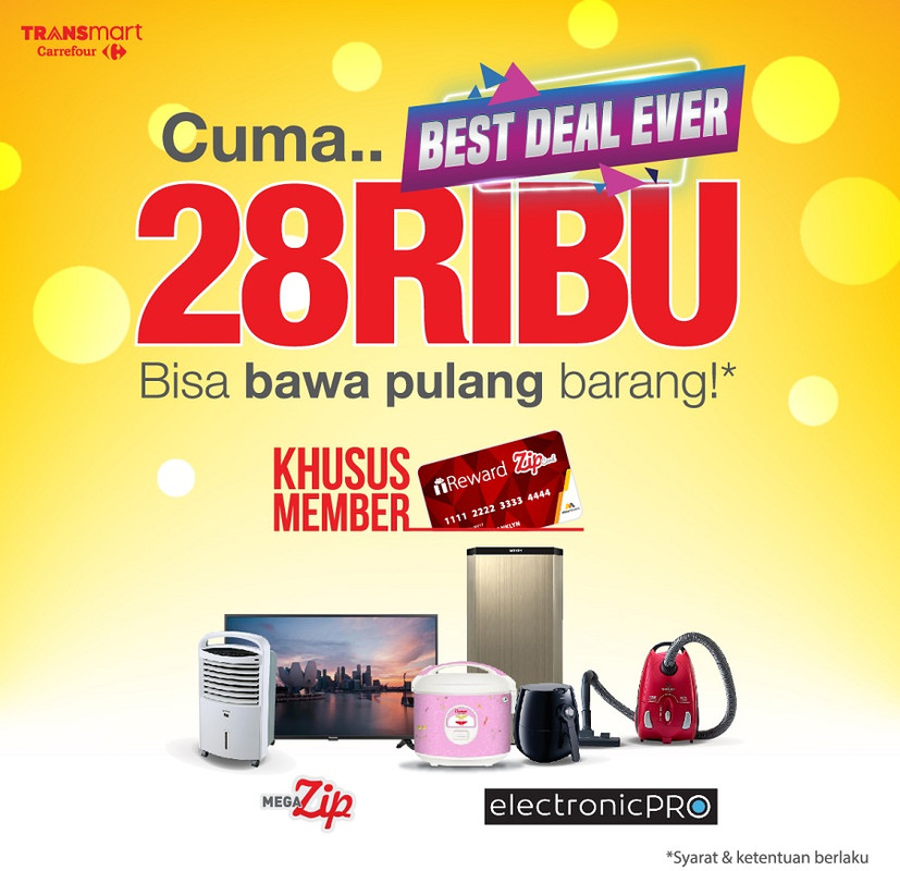 Promo Rp 28 ribu langsung bawa pulang barang