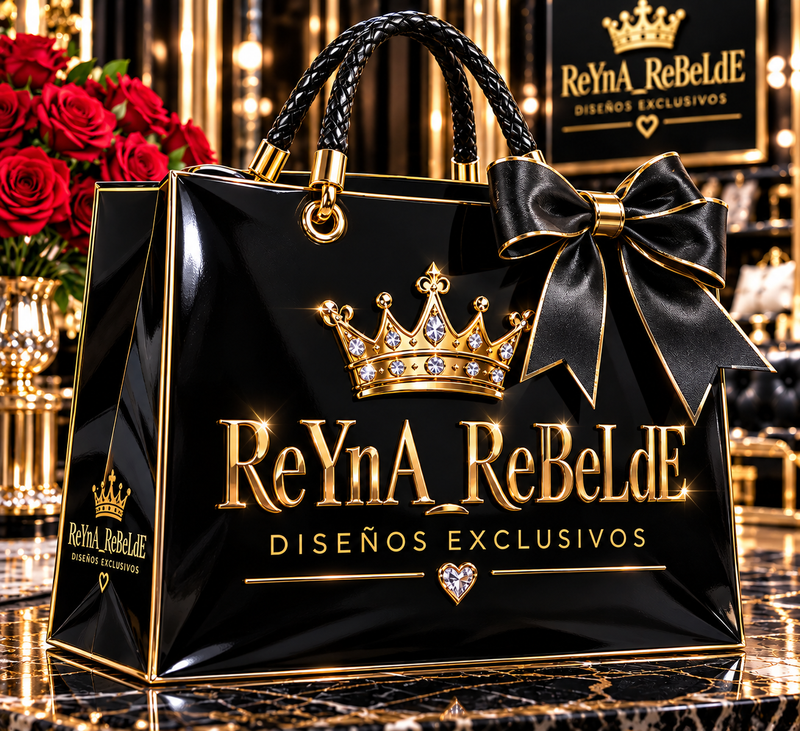 Bolso-de-lujo-negro-con-corona-dorada-y-rosas