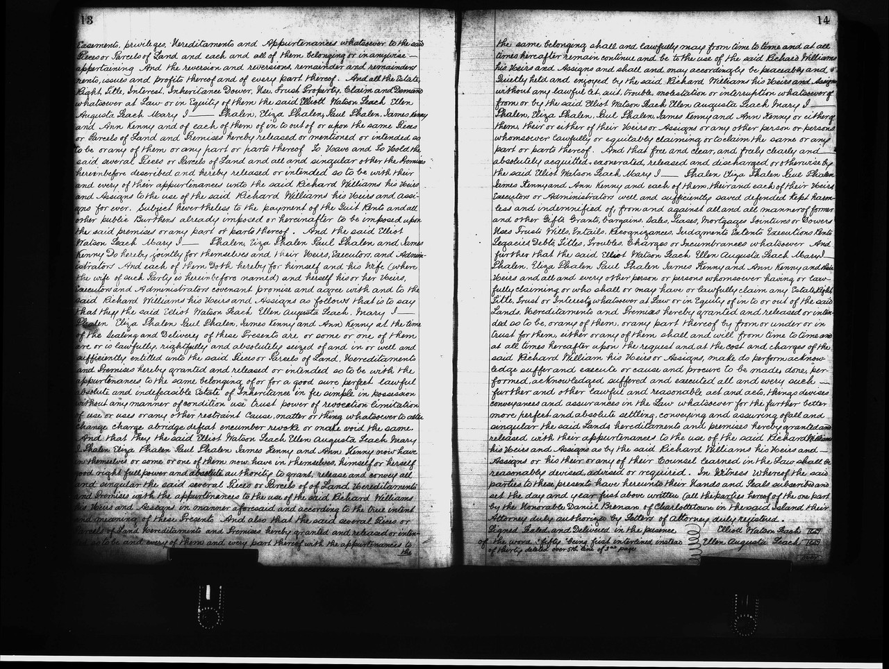 Mary Phalen 1860 Prince Edward Island CA Land Conveyance(part2)