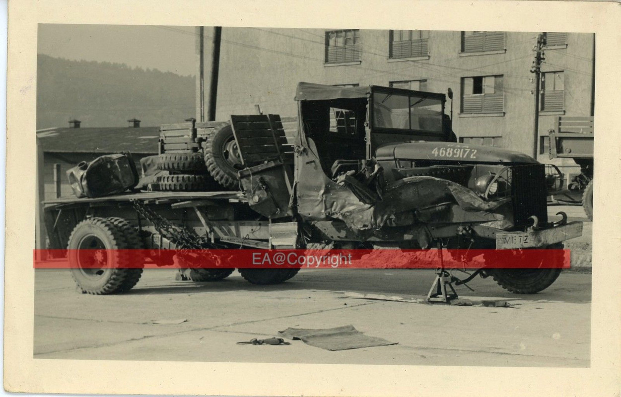 Frankreich Beute LKW Camion Kämpfe British Foto