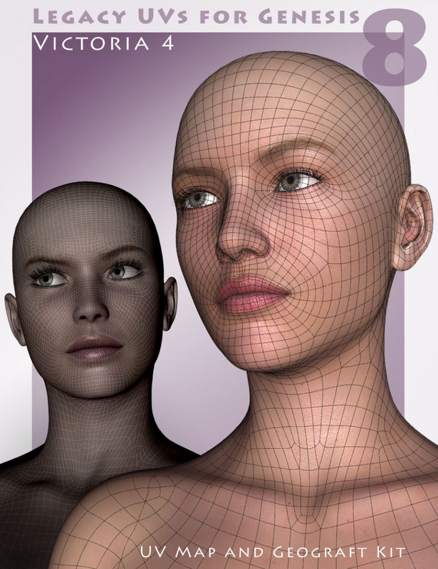 Legacy UVs for Genesis 8: Victoria 4 Legacy UVs for Genesis 8: Victoria 4