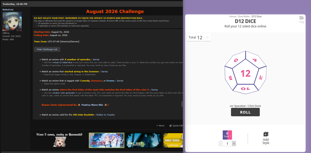 2026 08 12 sided die