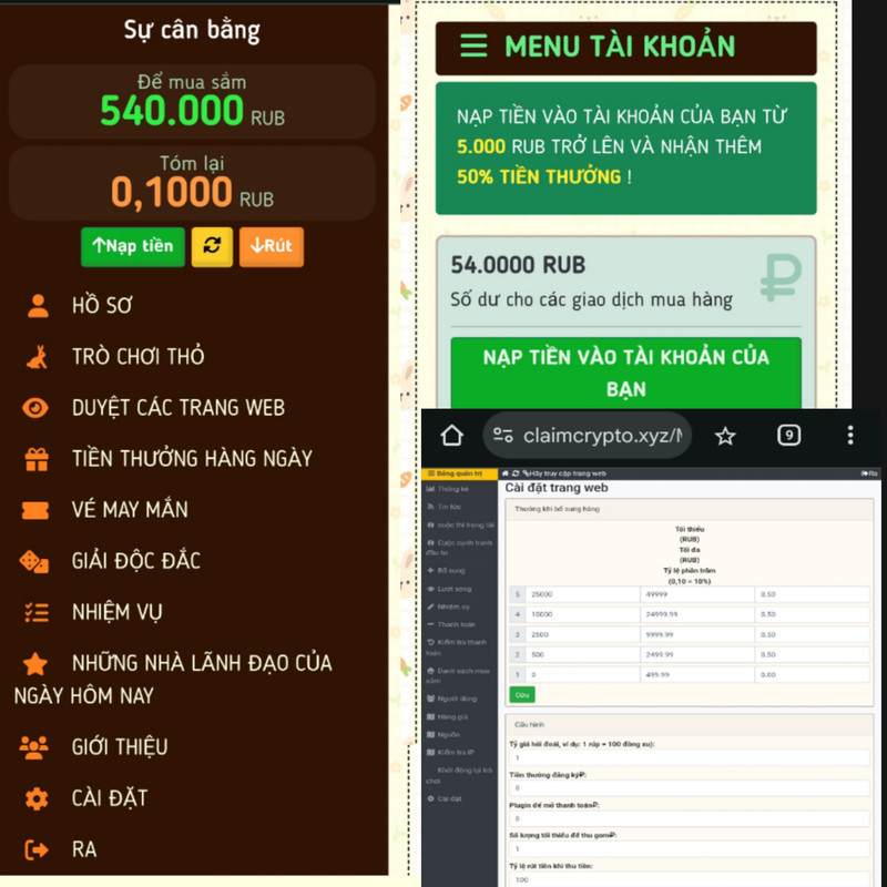 Mã Nguồn Web Rewards – Task – Wallet Management